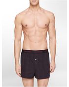Calvin Klein Underwear Woven Slim Fit Boxers - Lyst