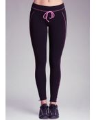 Bebe Drawstring Leggings - Lyst