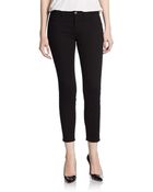 J Brand Mid-Rise Skinny Capri Jeans - Lyst