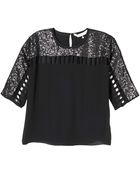 Rebecca Taylor Sequin Cutout Top - Lyst