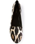 Roberto Cavalli Leopard Print Slippers - Lyst