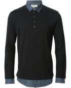 Paul & Joe Printed Collar Polo Shirt - Lyst