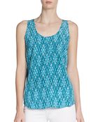 Joie Rain Printed Silk Tank - Lyst