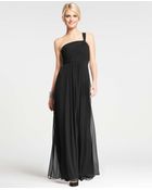 Ann Taylor Silk Georgette One Shoulder Gown - Lyst