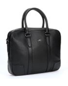 Hugo Boss Black Leather Laptop Messenger Bag - Lyst