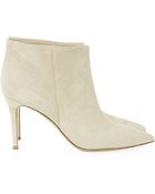 Gianvito Rossi Stilo Suede Bootie - Lyst