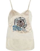 Michael Van Der Ham Embellished Silk-Faille Camisole - Lyst