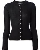 Dolce & Gabbana Ribbed Cardigan - Lyst