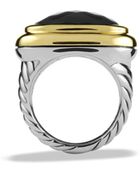 David Yurman Waverly Ring with Black Onyx and Gold - Lyst