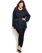 Michael Kors Michael Plus Size Hooded Anorak Jacket - Lyst