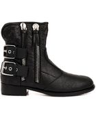 Giuseppe Zanotti Cobain Leather Buckle Boots - Lyst