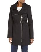 Ivanka Trump Asymmetrical Belted Trench Coat - Lyst