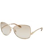 Roberto Cavalli Women'S Menta Square Gold-Tone Sunglasses - Lyst