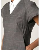 McQ by Alexander McQueen Checked Shift Dress - Lyst