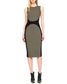 Michael Kors Two-Tone Crepe Dress - Lyst