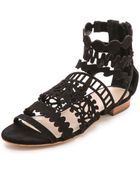 Loeffler Randall Dixie Cutout Sandals - Lyst
