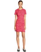 DKNY Scalloped Edge Sheath Dress - Lyst