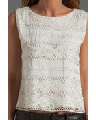 Alice + Olivia Vera Crochet Crop Top - Lyst