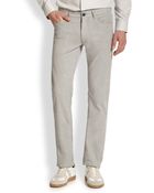 Theory Haydin Brushed Cotton Pants - Lyst