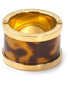 Michael Kors Michael Tortoise Barrel Ring - Lyst