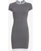 Carven Knit Collar Dress - Lyst