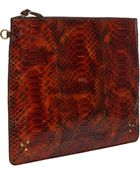 Jérôme Dreyfuss Python Extra-Large Popoche Pouch - Lyst
