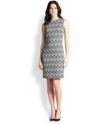 Peserico Printed Jacquard Dress - Lyst