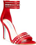 Betsey Johnson Blue By Charm Ankle Strap Evening Sandals - Lyst