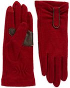 Echo Ruched Touch Technology Gloves - Lyst