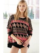 BDG Patterned Intarsia Sweater - Lyst