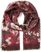 Valentino Floral Print Scarf - Lyst