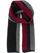 DSquared2 Striped Knit Scarf - Lyst