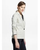 Mango Classic Cotton-Blend Blazer - Lyst