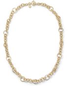Michael Kors Pave Link Necklace Golden - Lyst