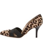 Michael Kors Stephanie Elastic Calf-Hair Pump - Lyst
