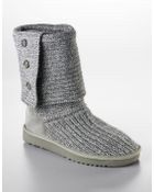 Ugg Australia Ladies Cardy Knit Flat Boots - Lyst
