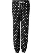 3.1 Phillip Lim Cotton Polka Dot Sweatpants - Lyst