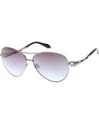 Roberto Cavalli Muphrid Snake-Temple Aviator Sunglasses - Lyst