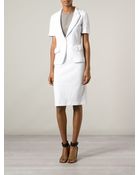 Armani Wide Lapel Skirt Suit - Lyst