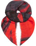 Maje Printed Scarf - Lyst