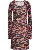 Sonia Rykiel Printed Leopard Tencel Dress - Lyst