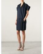 Cedric Charlier Wrap Dress - Lyst