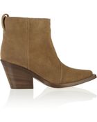 Acne Studios Donna Suede Ankle Boots - Lyst