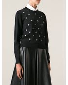 Comme Des Garçons Polka Dot Sweater - Lyst