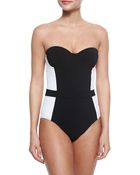 Tory Burch Lipsi Two-Tone One-Piece Swimsuit - Lyst