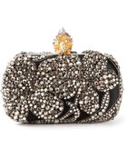 Alexander McQueen Skull Box Clutch - Lyst