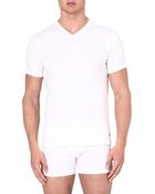 Ralph Lauren Ribbed V-neck T-shirt - For Men - Lyst