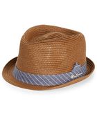 Ben Sherman Paper Straw Fedora - Lyst
