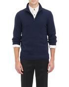 Rag & Bone Half-Zip Pullover With Elbow Patches - Lyst