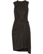 Alexander Wang Pleated Jersey Mini Dress - Lyst